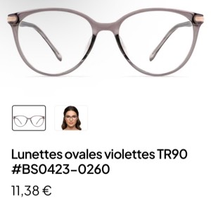 Lunette à vue