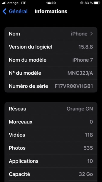 Iphone 7 simple 32gb