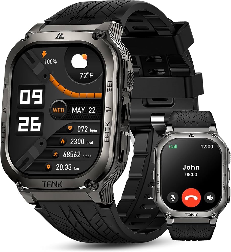Montre connectée KOSPET Tank pour hommes et femmes