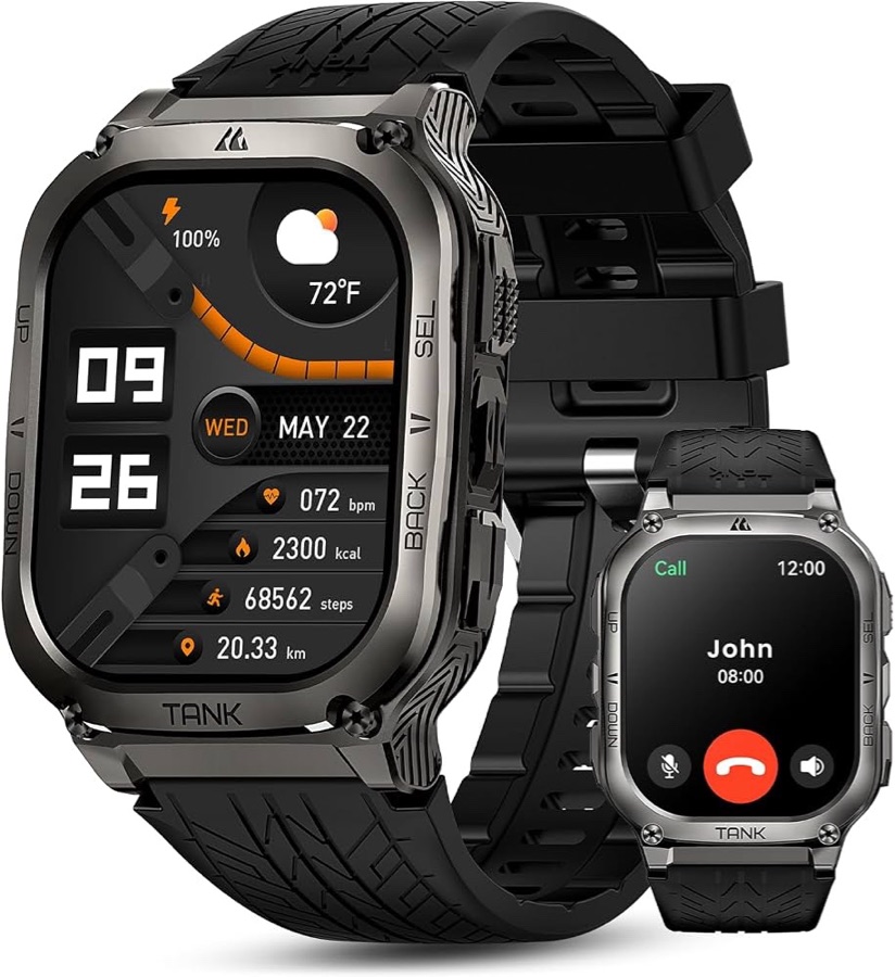 Montre connectée KOSPET Tank pour hommes et femmes