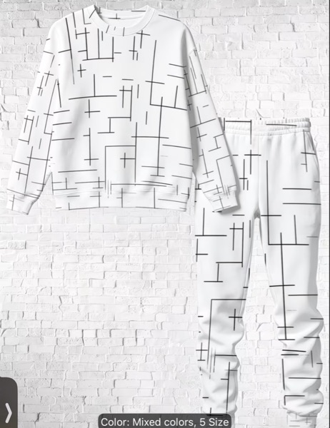 Ensemble sweat-shirt à col rond | Ensemble décontracté pour homme (automne/hiver)