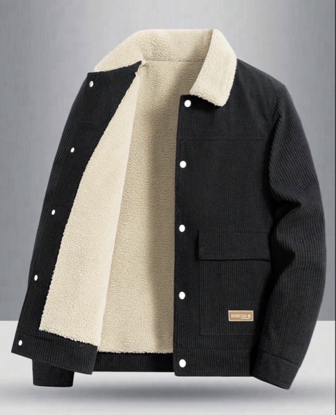 Nouvelle veste polaire en velours épaisse et chaude pour homme