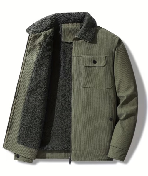 Nouvelle veste polaire en velours épaisse et chaude pour homme