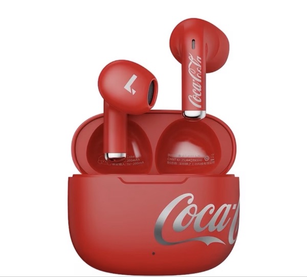 Écouteurs sans fil Coca-Cola T65Pro, réduction active du bruit, conception intra-auriculaire idéale