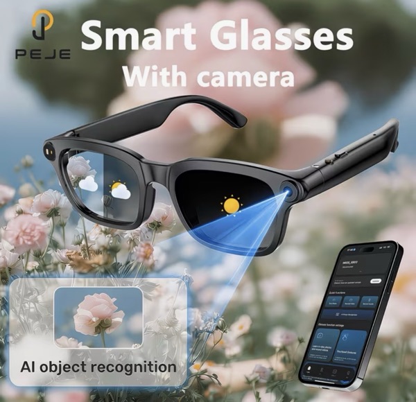 Lunettes intelligentes IA (avec caméra)