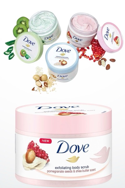 🌸 Gommage Dove Corps Exfoliant – Pour une peau douce et lumineuse chaque jour