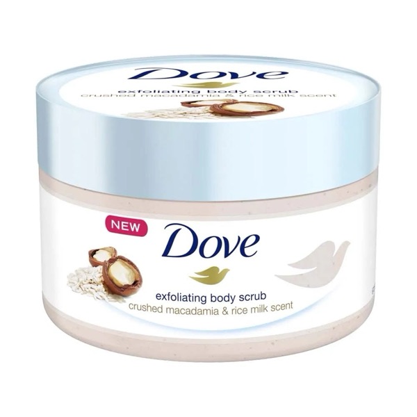 🌸 Gommage Dove Corps Exfoliant – Pour une peau douce et lumineuse chaque jour