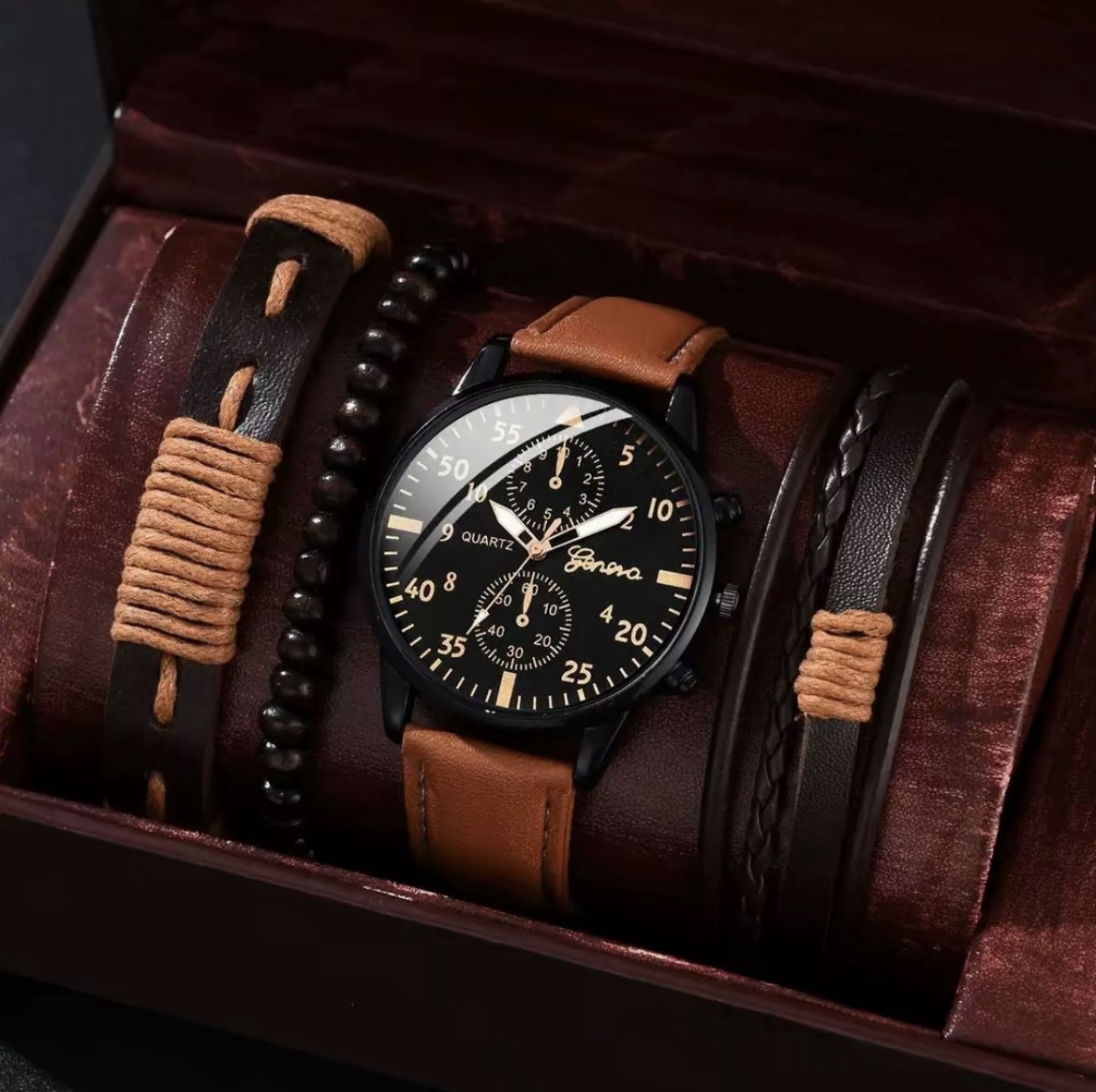 Ensemble montre-bracelet pour HOMME
