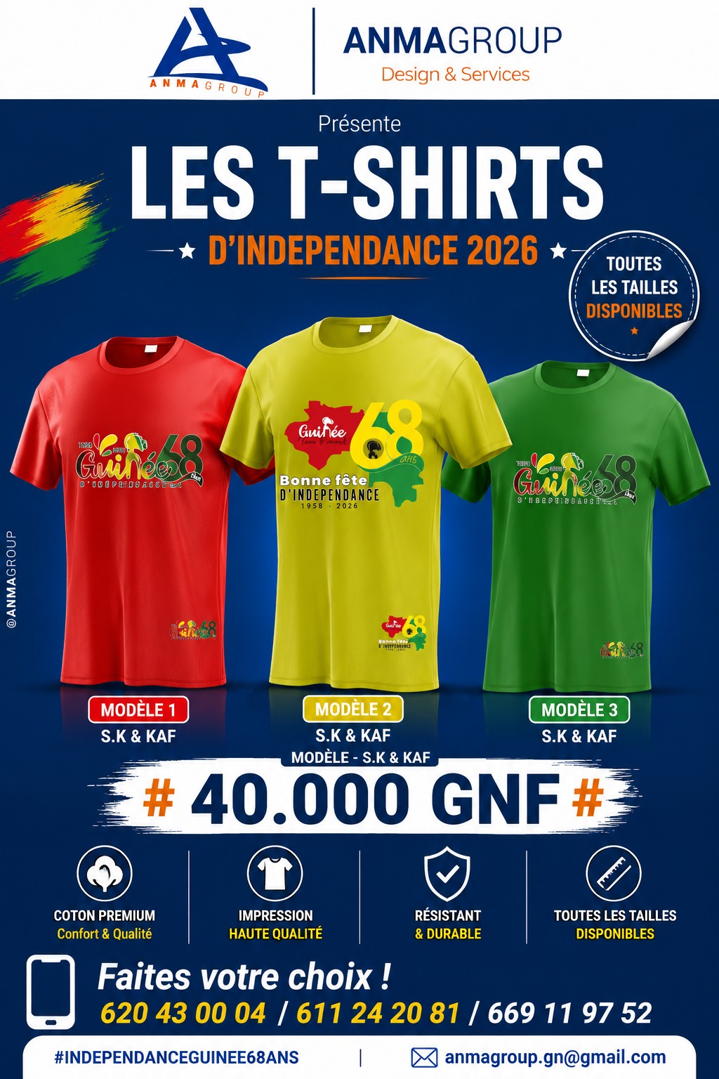 T-shirt d'indépendance