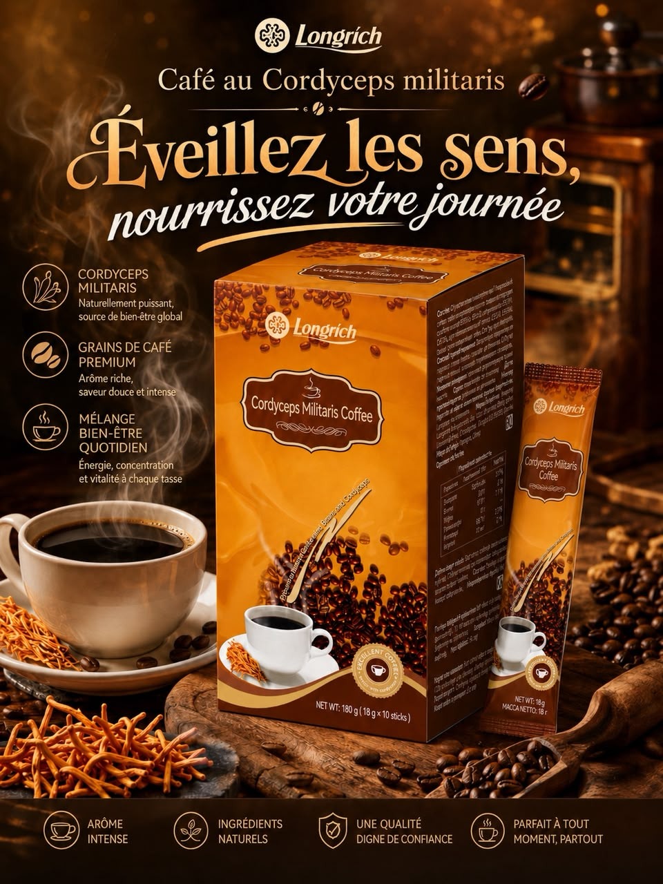 Café cordycepte