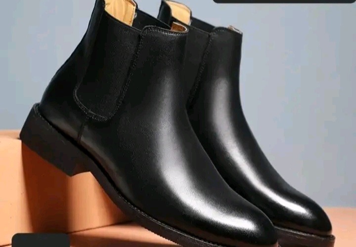 CHAUSSURES souliers en cuir original elegant Chelsea pour homme pointure  40