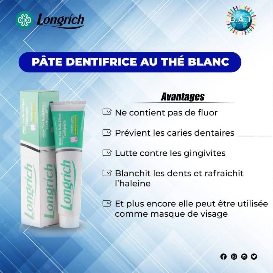 Pâte dentifrice de longrich