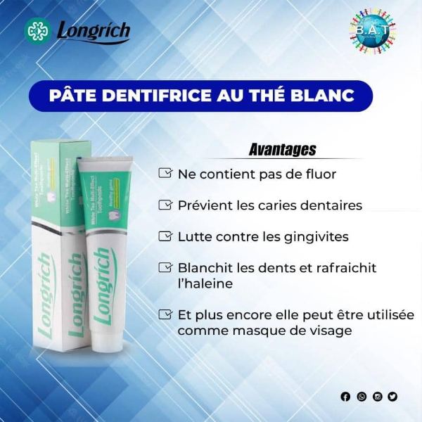 Pâte dentifrice de longrich
