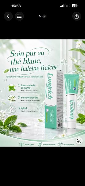 Pâte dentifrice de longrich
